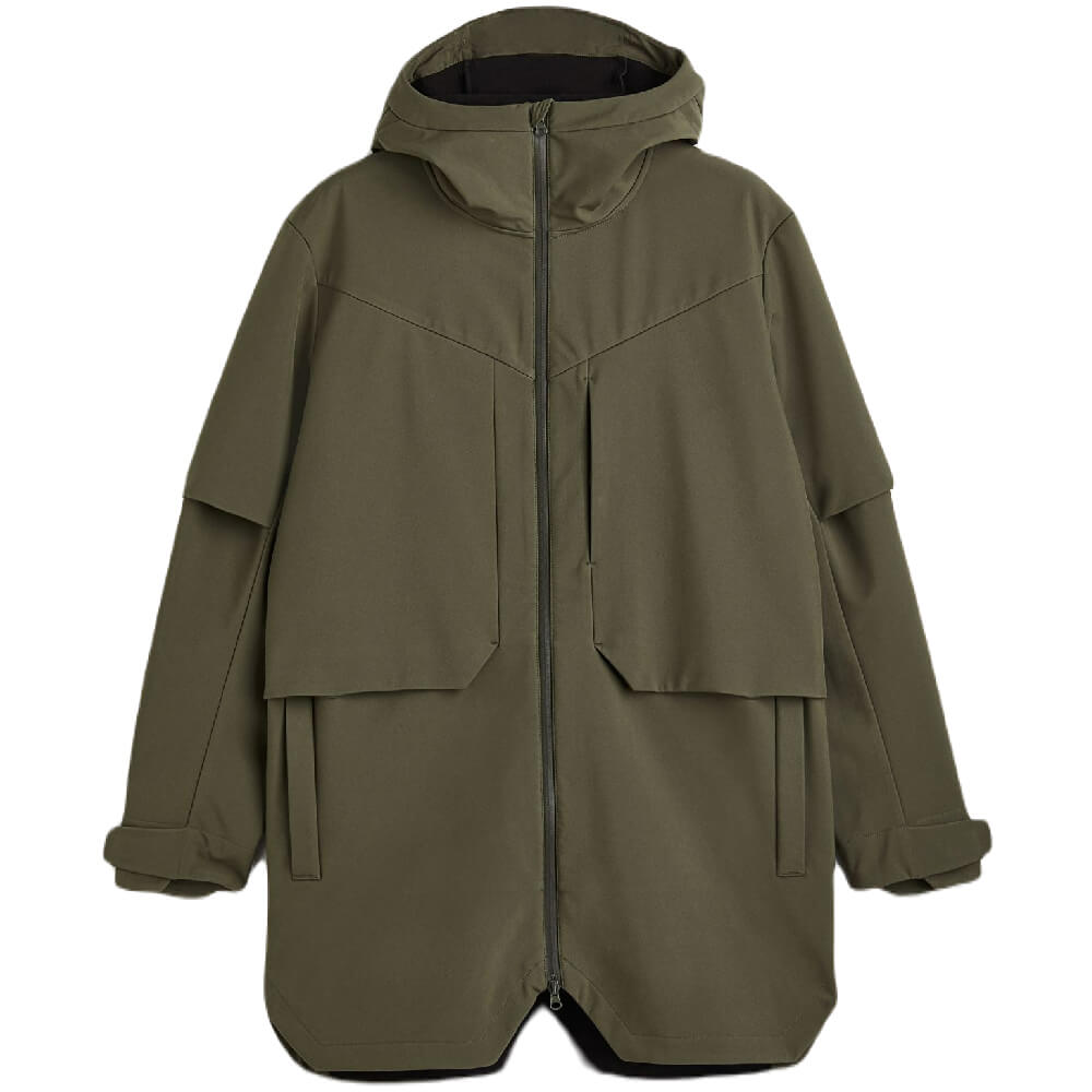 Куртка-парка H&M Softshell, темно-зеленый куртка парка h