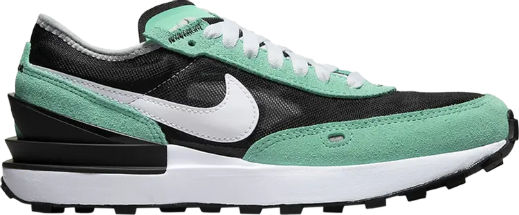 

Кроссовки Nike Waffle One GS 'Black Light Menta', черный