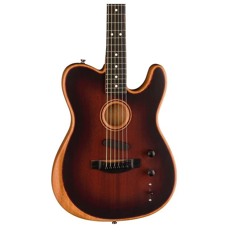 

Fender American Acoustasonic Telecaster All-Mahogany, Bourbon Burst с сумкой для переноски