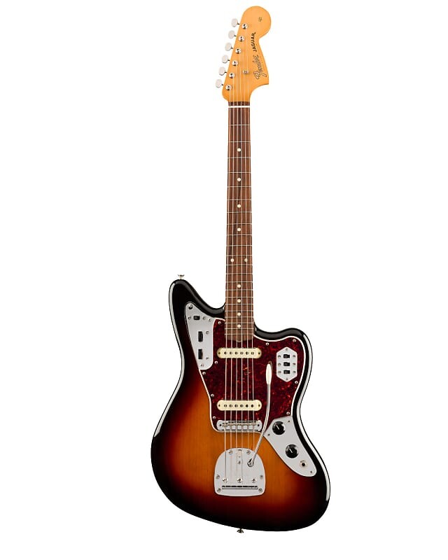 

Fender Vintera '60s Jaguar, накладка на гриф Pau Ferro, 3 цвета Sunburst Vintera '60s Jaguar, Pau Ferro Fingerboard, 3-Color Sunburst