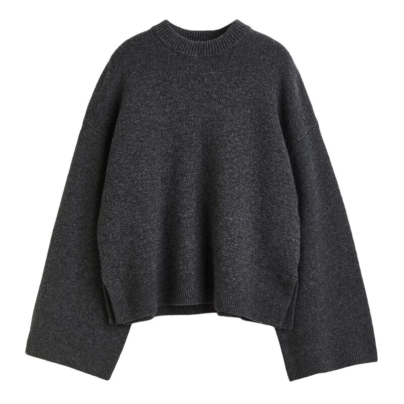 

Джемпер H&M Wool blend, темно-серый