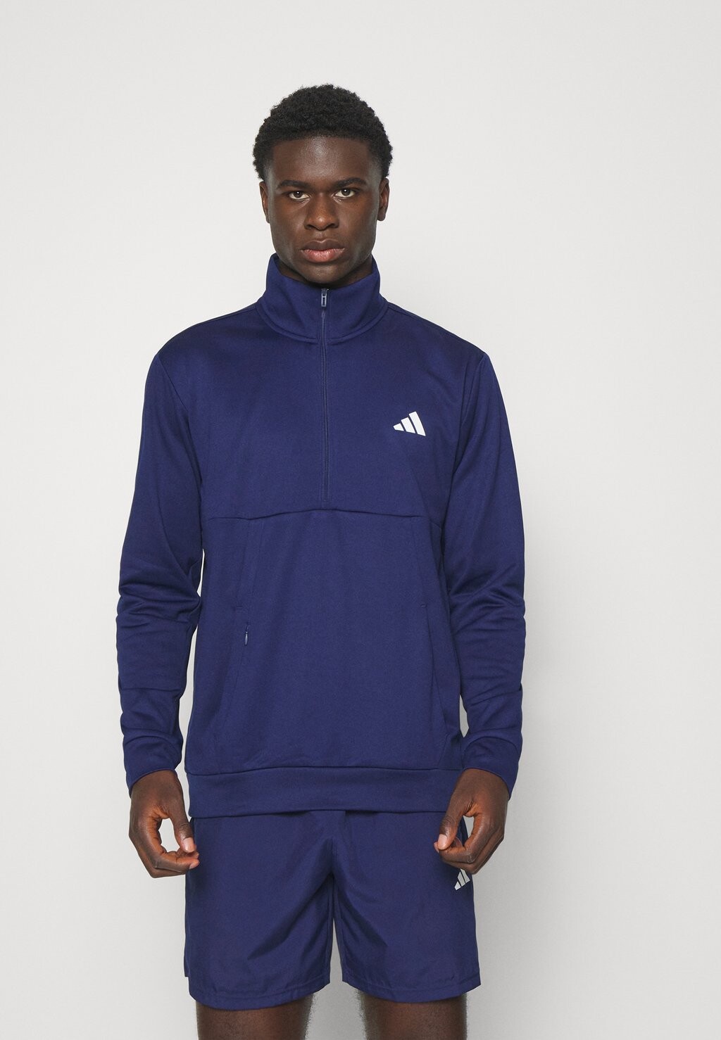 

Толстовка adidas Performance Молния 1/4, цвет dark blue/white