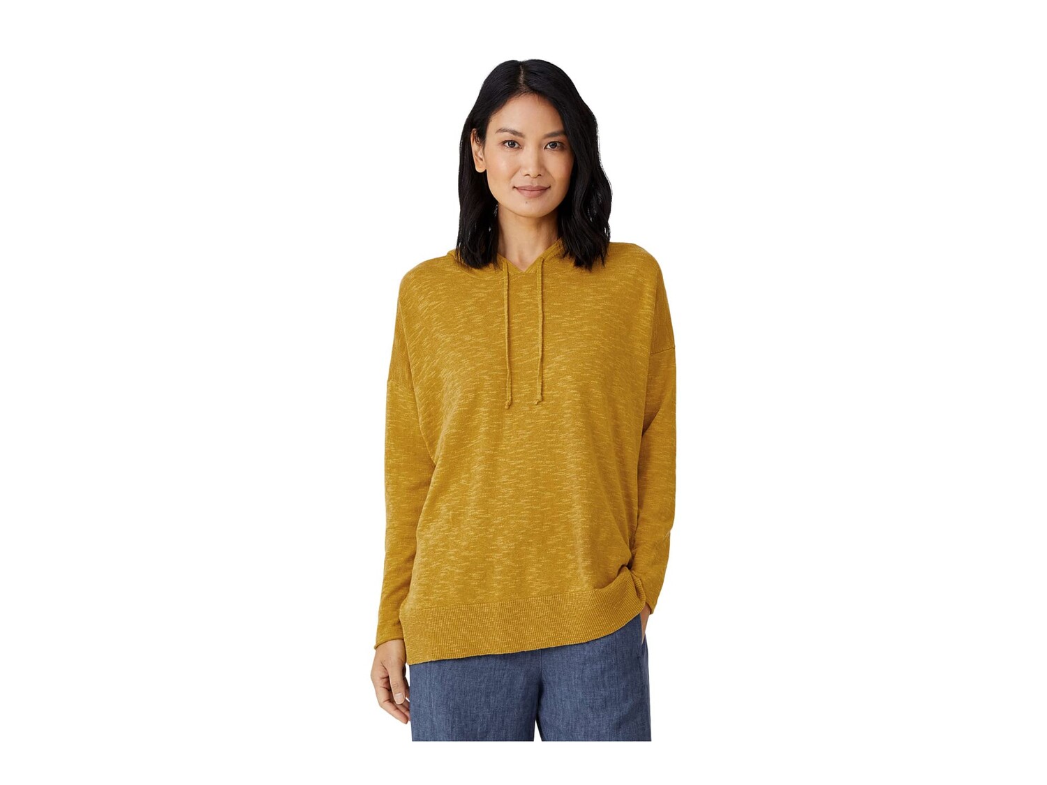 

Худи Eileen Fisher, Hooded Pullover in Organic Cotton Linen Slub