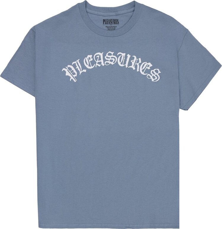

Футболка Pleasures Old E Logo T-Shirt 'Slate', серый