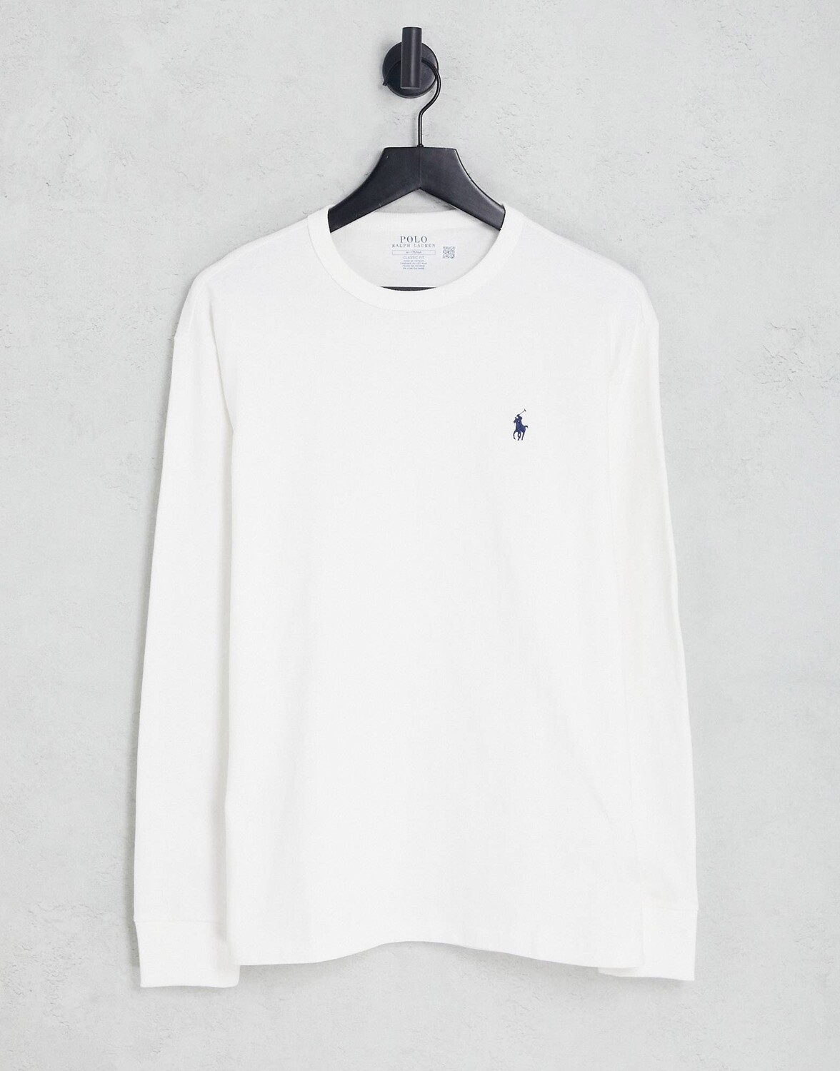

Классический свободный крой с длинным рукавом и логотипом Polo Ralph Lauren белого цвета