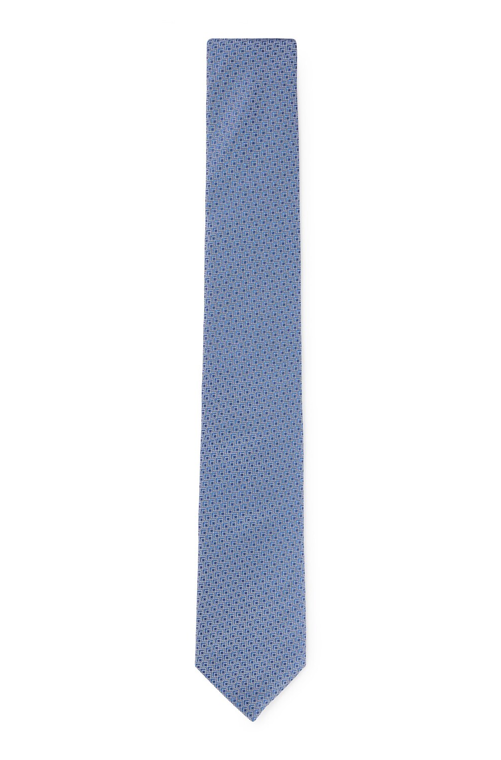 

Галстук Hugo Boss Patterned In Silk-blend Jacquard, синий