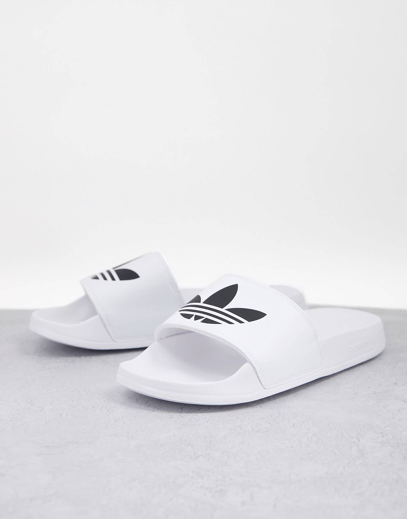 Мужские шлепанцы Adidas Originals Adilette Lite, белый - фото