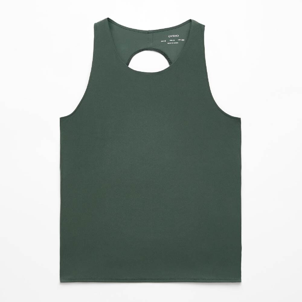 

Топ Oysho Cross-back comfortlux, темно-зеленый