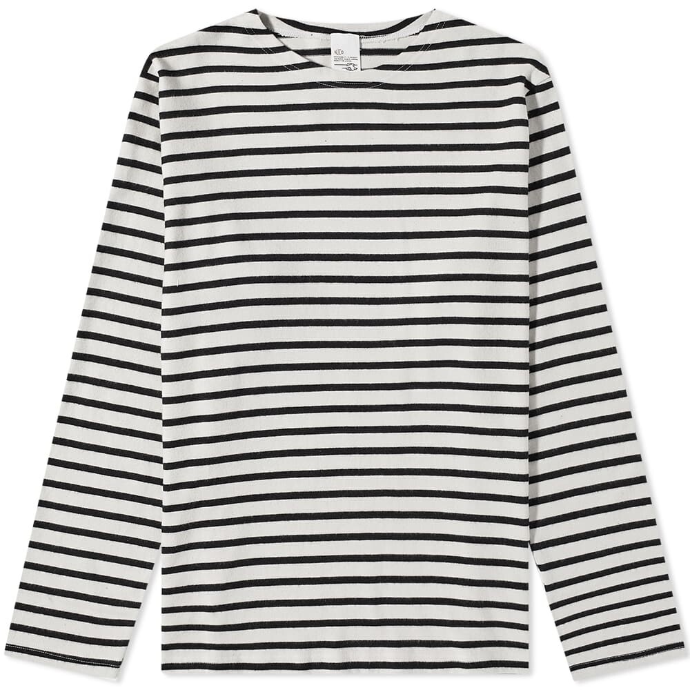 

Футболка Nudie Long Sleeve Charles Sailor Stripe Tee, Серый