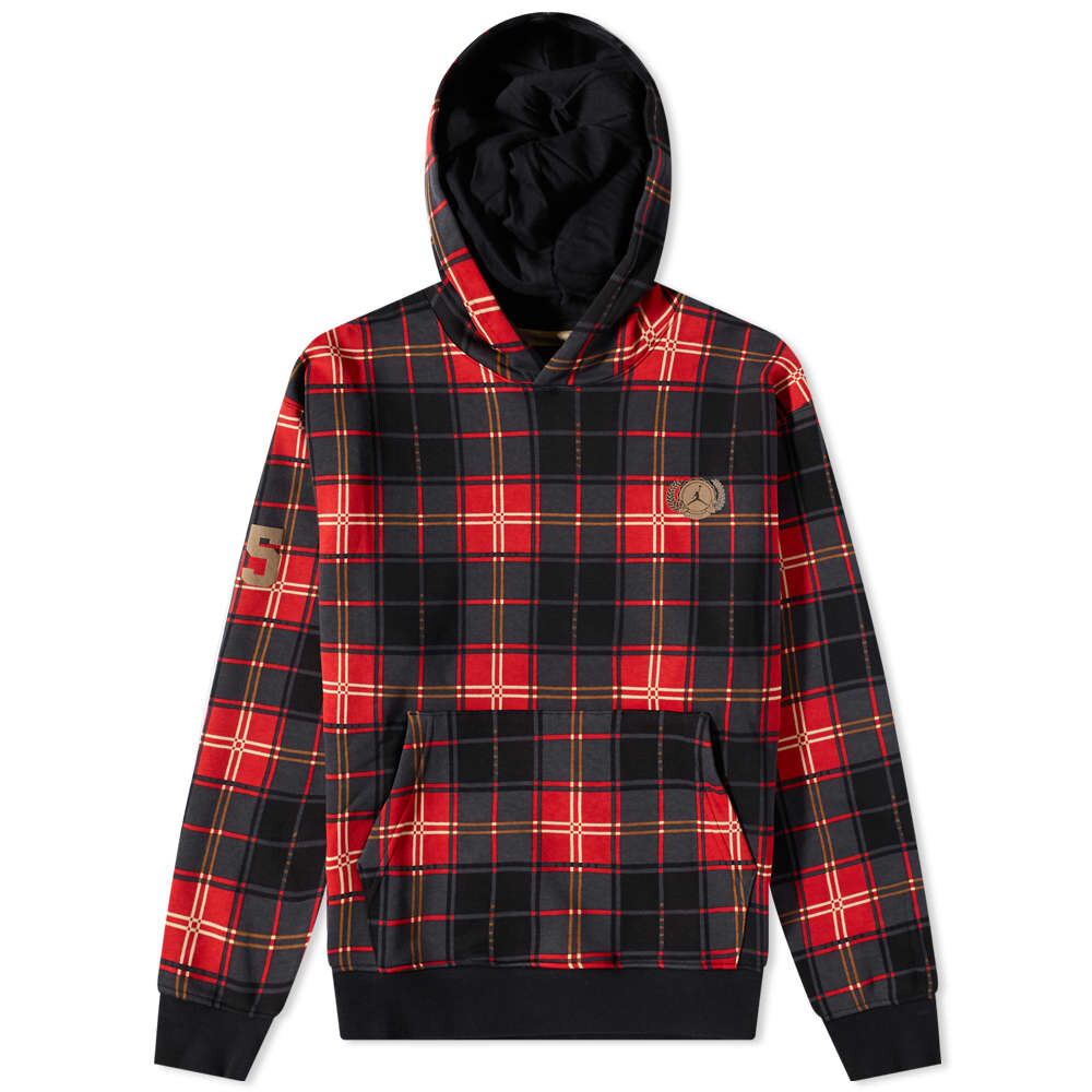 

Толстовка Air Jordan Check Logo Popover, черно-красный