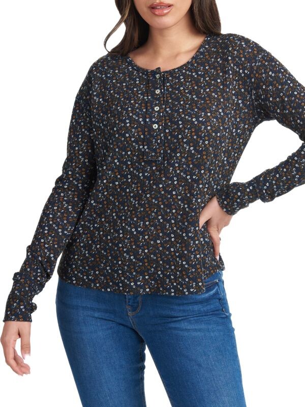 

Топ charlee с принтом henley DR2 by Daniel Rainn Dark blue