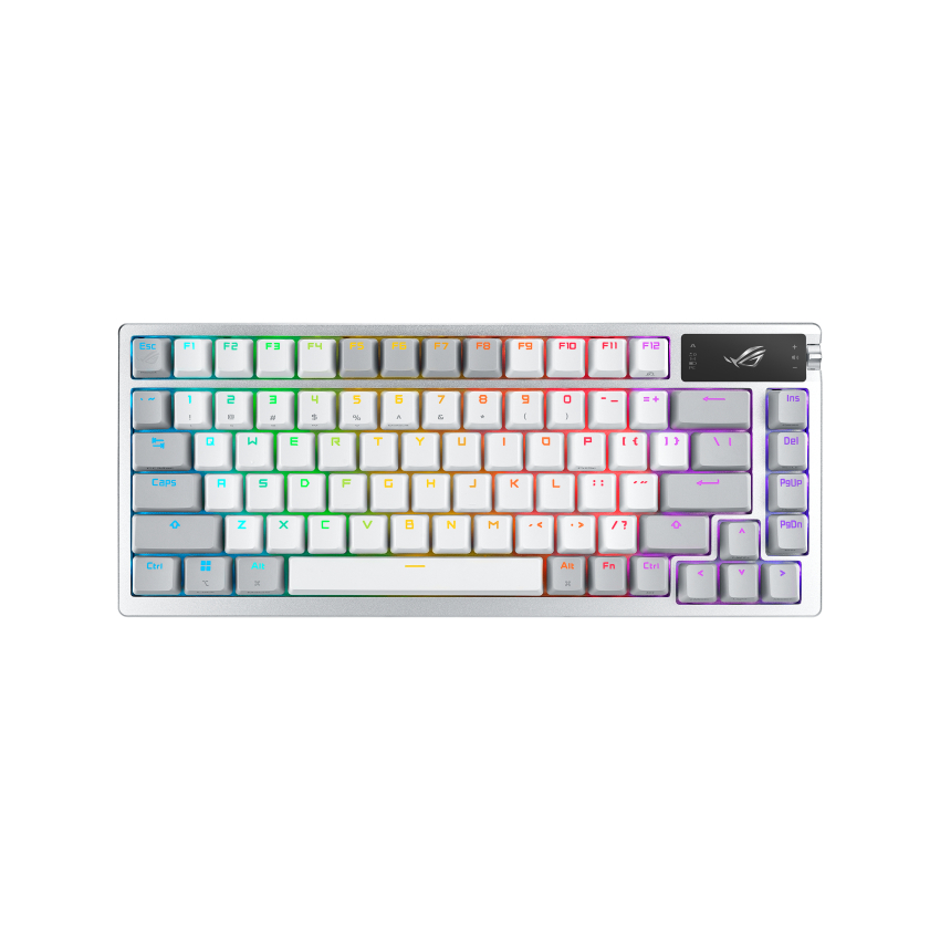 Беспроводная игровая клавиатура Asus ROG Azoth, белый, английская раскладка цена и фото