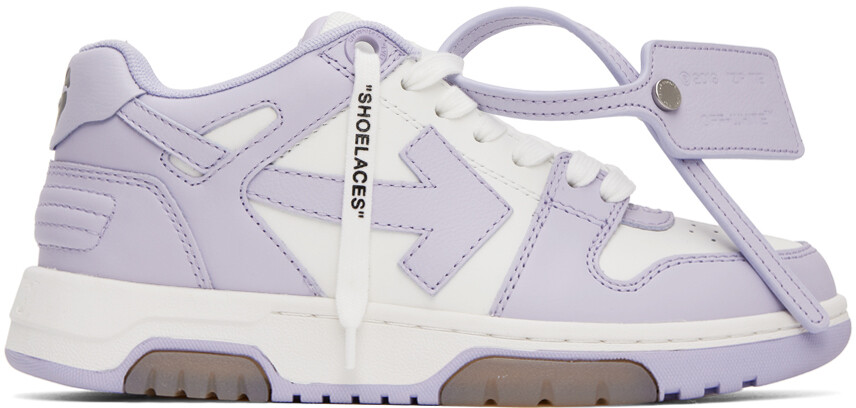 

Бело-фиолетовые кроссовки Out Of Office Off-White