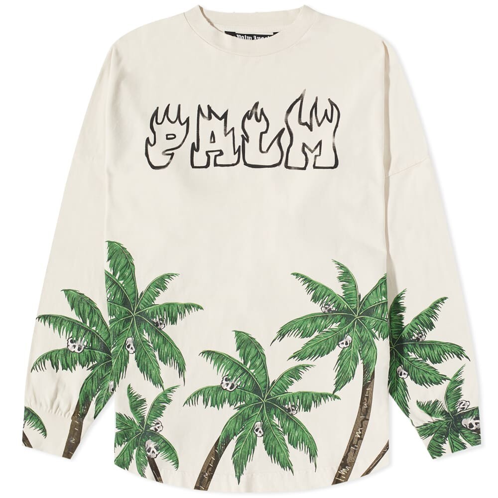 

Футболка Palm Angels Long Sleeve Palms and Skulls Tee