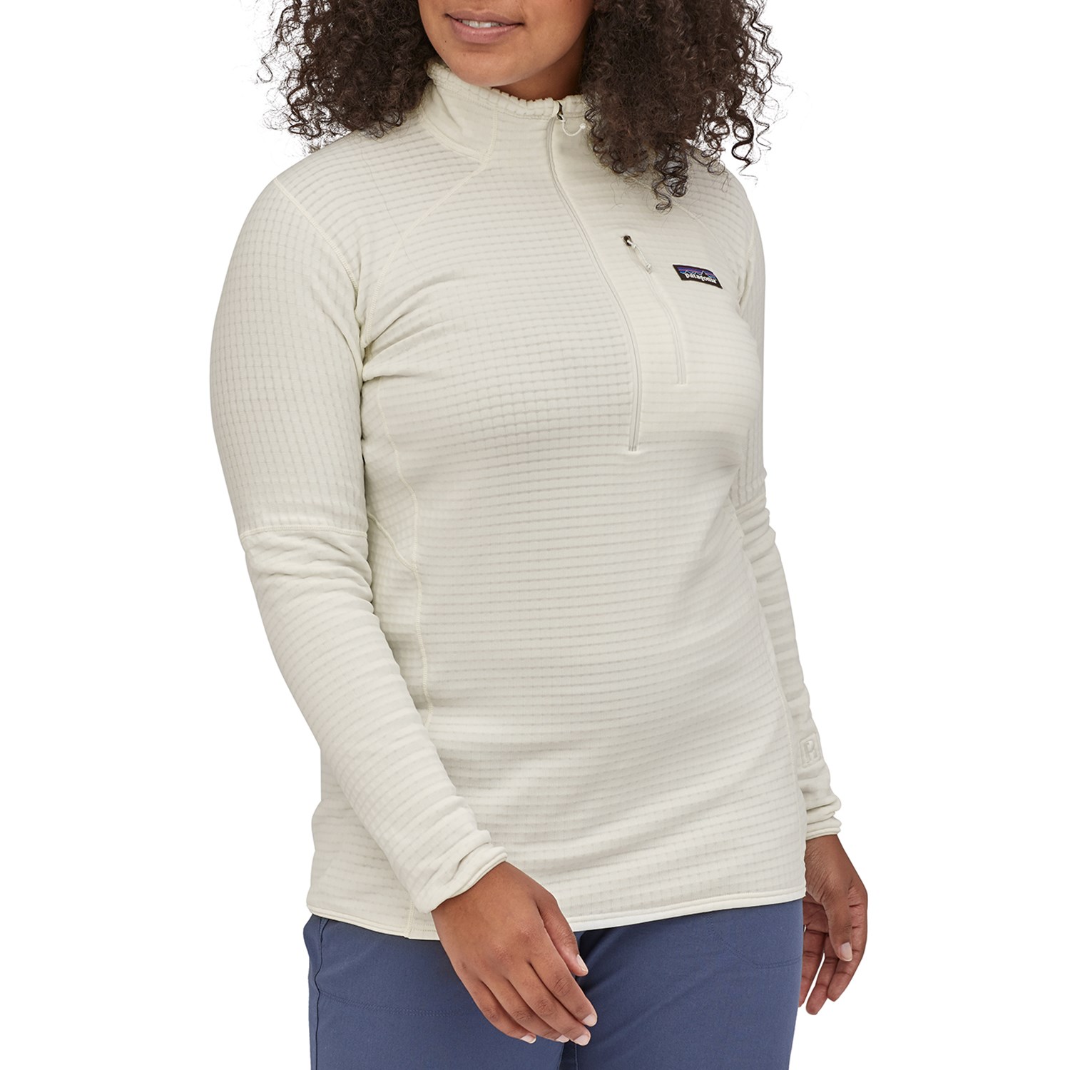 Пуловер Patagonia R1 женский, белый пуловер размер единый белый
