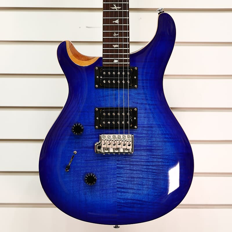 

PRS SE Custom 24 Left-Handed 2022 — выцветшая синяя вспышка