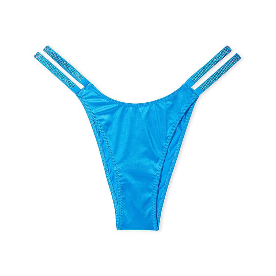 

Трусы Victoria's Secret Very Sexy Double Shine Strap Smooth Brazilian, синий