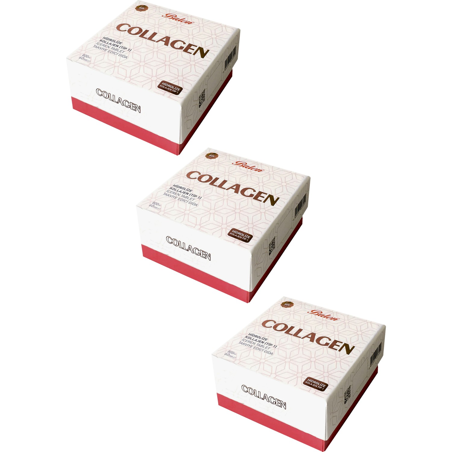 Пищевая добавка Balen Collagen 800 мг, 3 упаковки по 60 капсул pink liposomal multi for her collagen 60 мягких таблеток