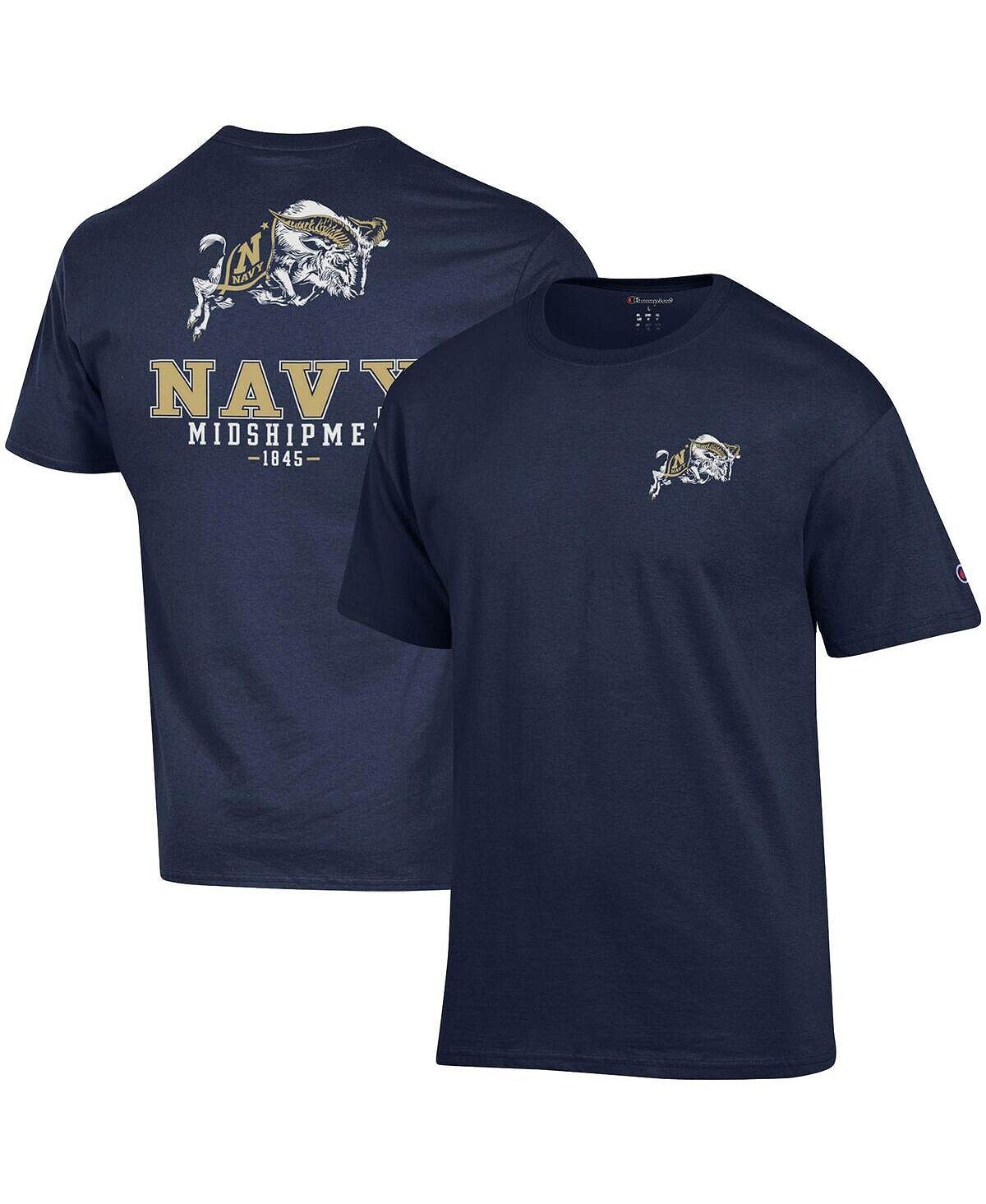 

Мужская футболка navy midshipmen stack 2-hit Champion, синий