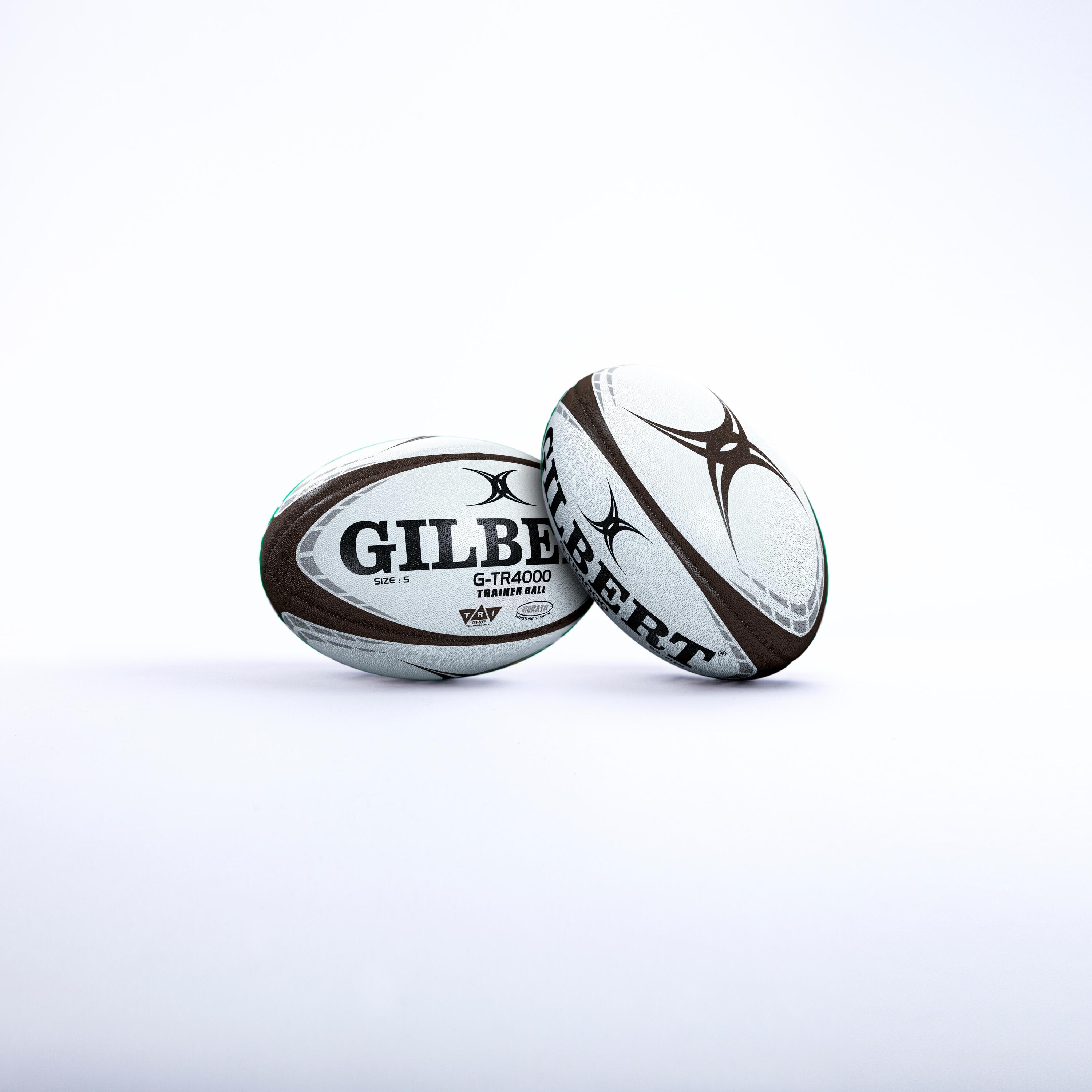 Мяч для регби размер 5 - Gilbert GTR 4000 белый/черный, белый черный