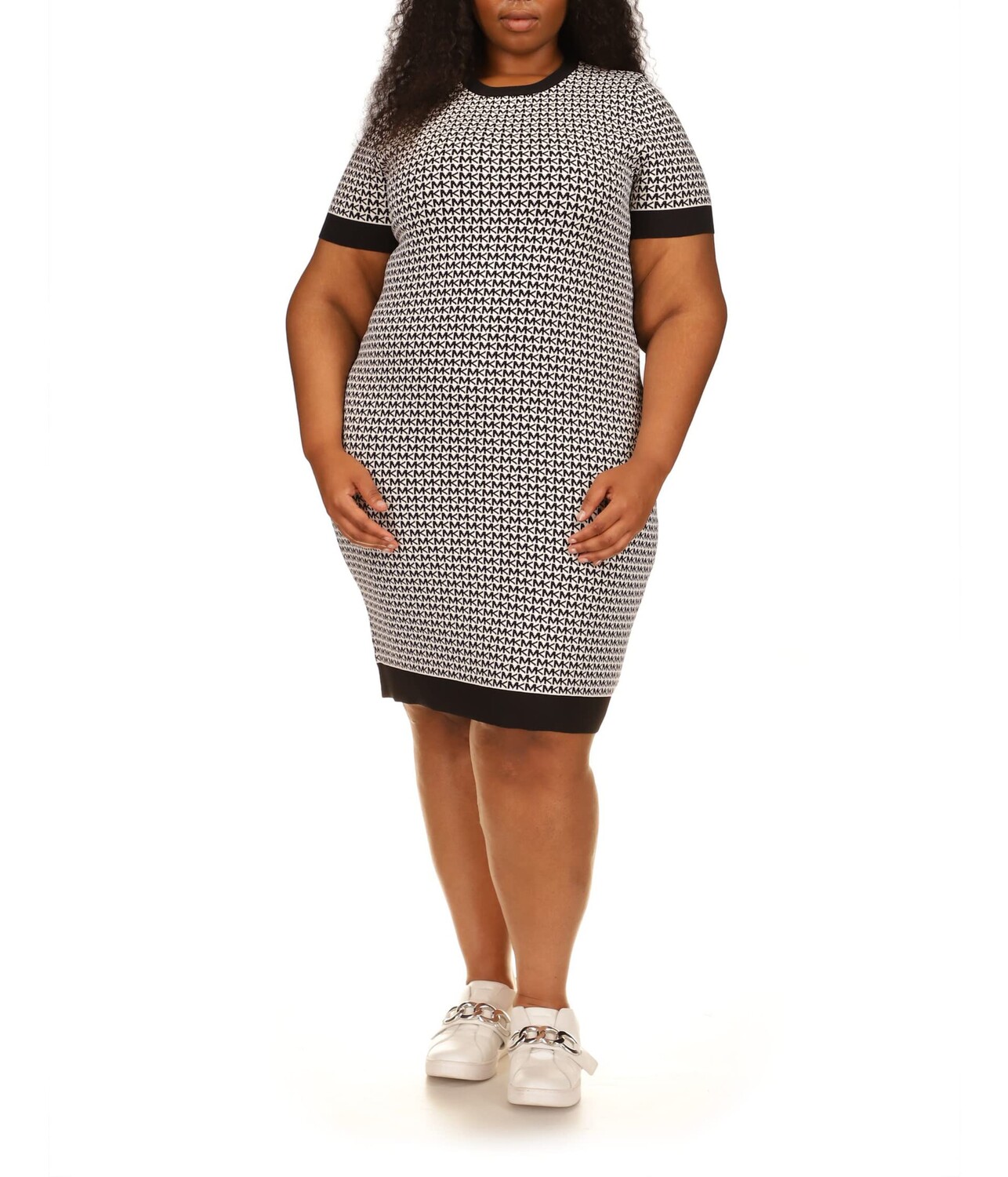 

Платье MICHAEL Michael Kors, Plus Size Block Mini Short Sleeve Dress