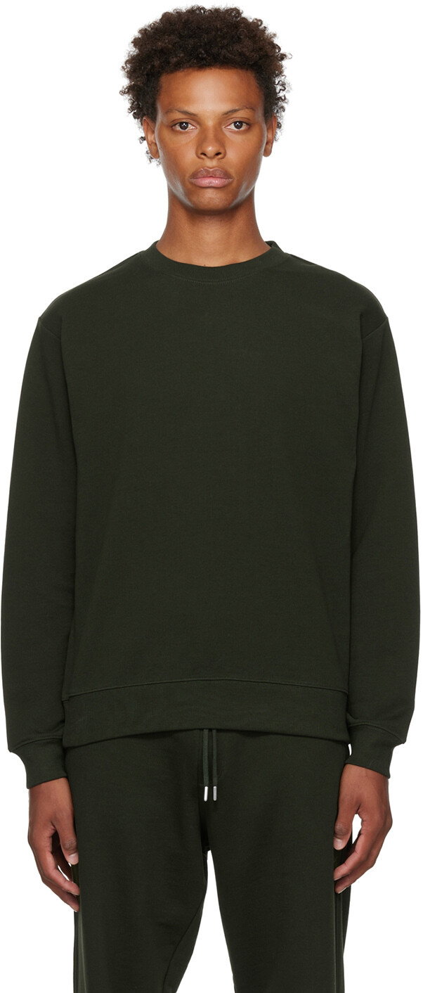 

Зеленый свитшот с круглым вырезом Dries Van Noten