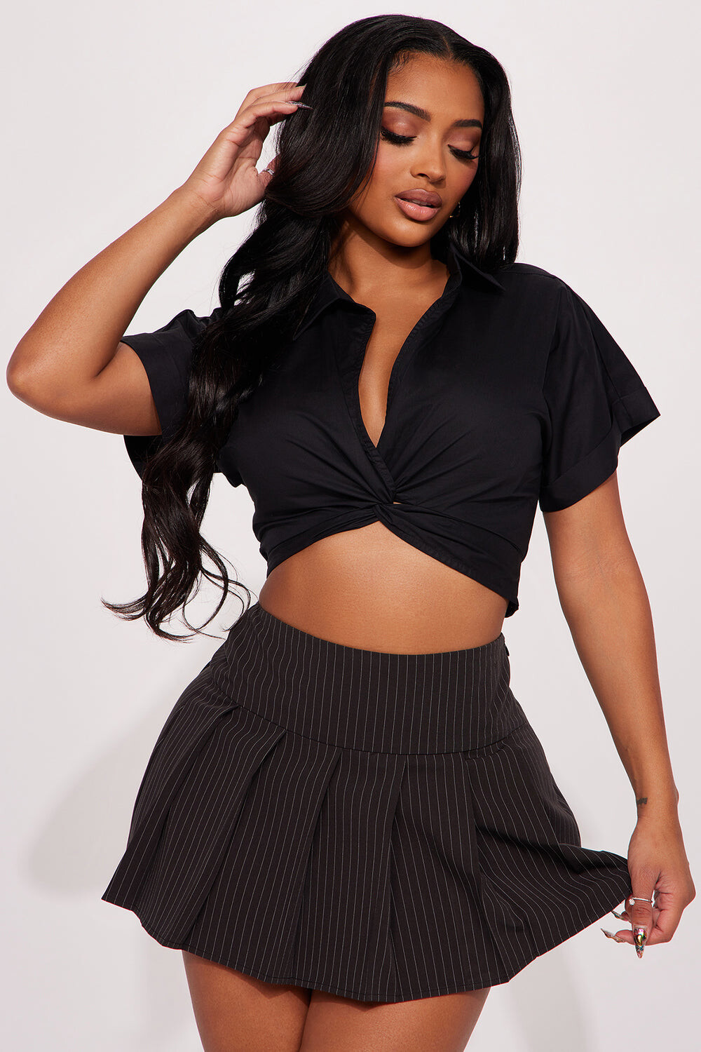

Топ Fashion Nova B19378, черный