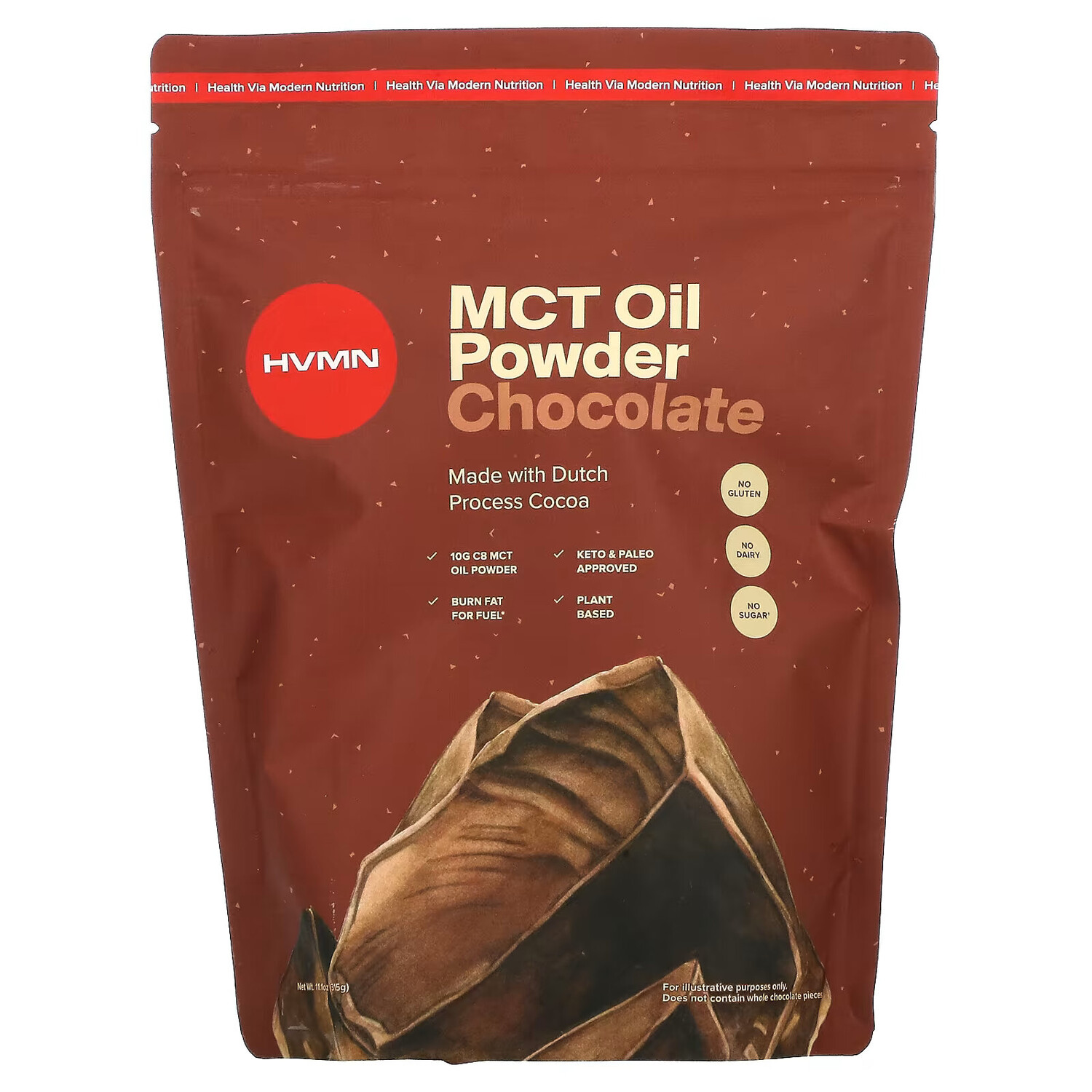 

HVMN, MCT Oil Powder, шоколад, 315 г (11,1 унции)