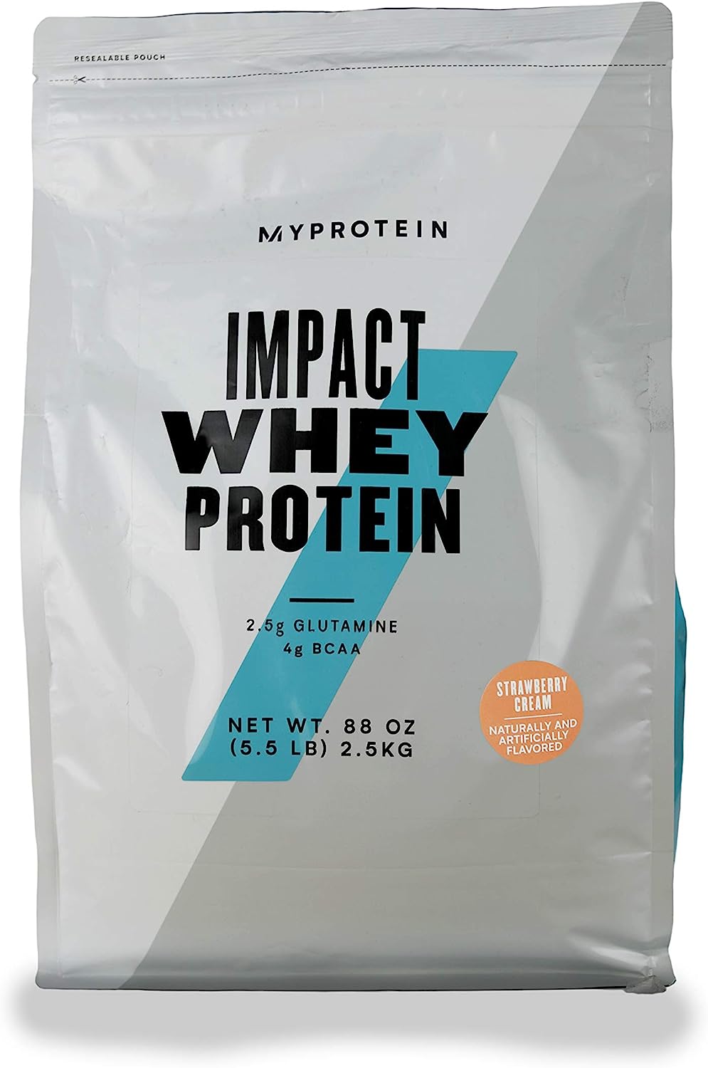 Сывороточный протеин Myprotein Impact Whey, 2500 г, клубничное мороженое