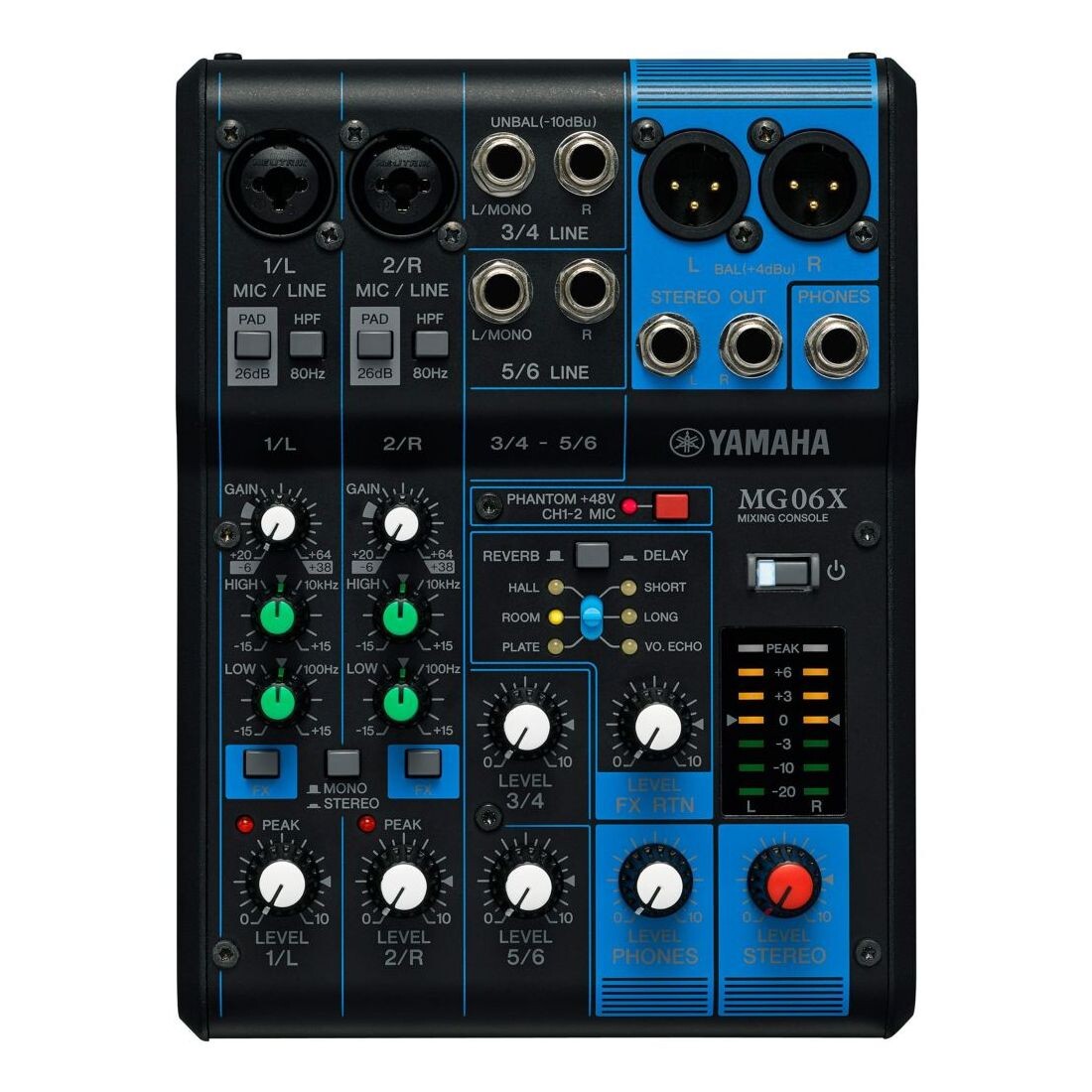 

Микшерный Пульт Yamaha MG06X с эффектами 6 - канальный
