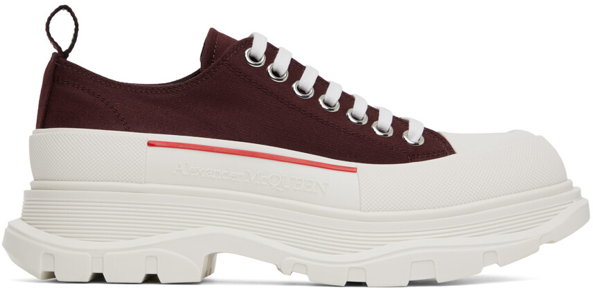 

Темно-красные низкие кроссовки Tread Slick Alexander McQueen