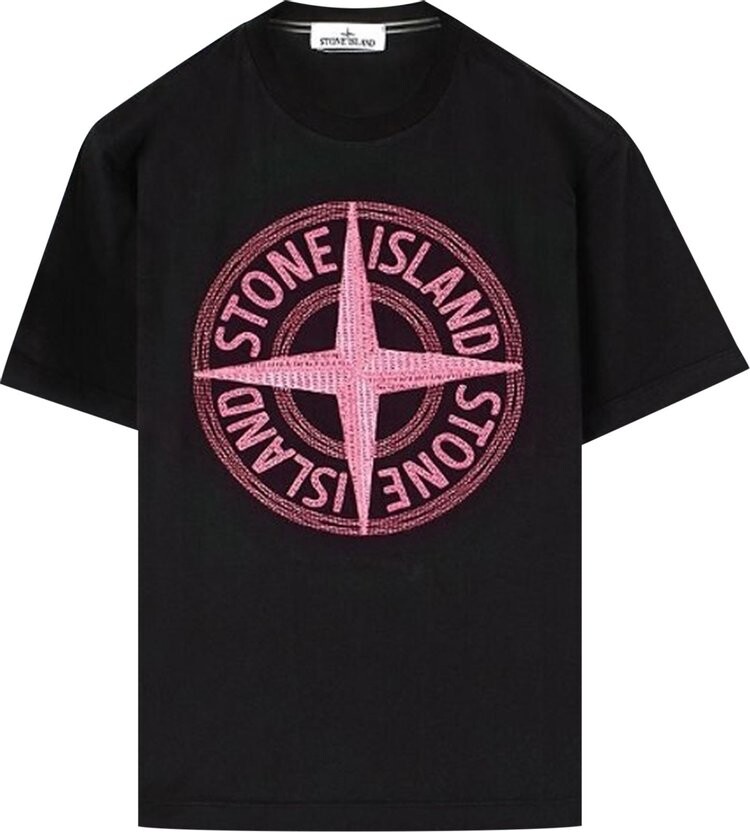 

Футболка Stone Island Compass Print T-Shirt 'Black', черный