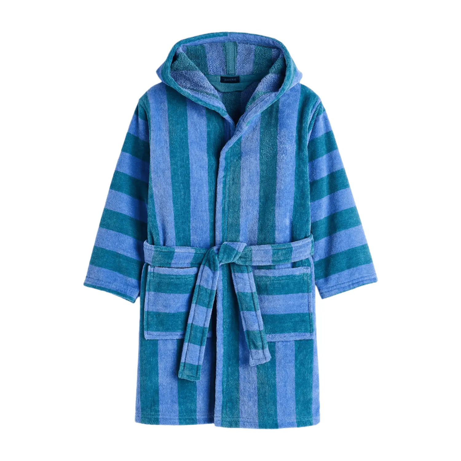 Халат H&amp;M Home Striped Terry, синий