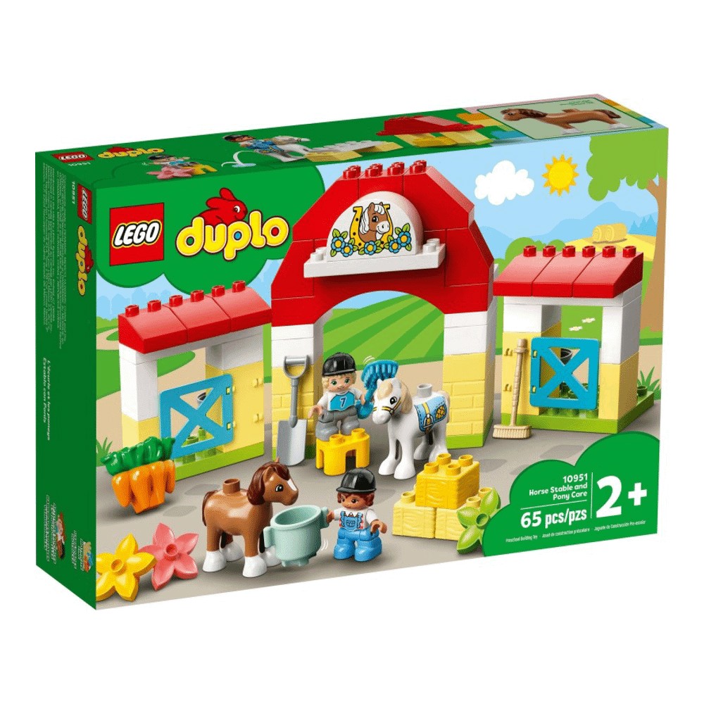 Конструктор LEGO DUPLO 10951 Конюшня для лошади и пони конструктор lego friends 41696 конюшня для мытья пони