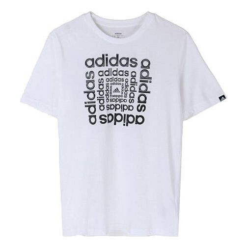 

Футболка Adidas HYPRRL SLGN T Sports Training Short-sleeve Tee Men White, Белый