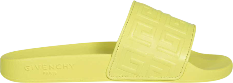 Сандалии Givenchy Wmns Slide 4G - Fluo Yellow, желтый цена и фото
