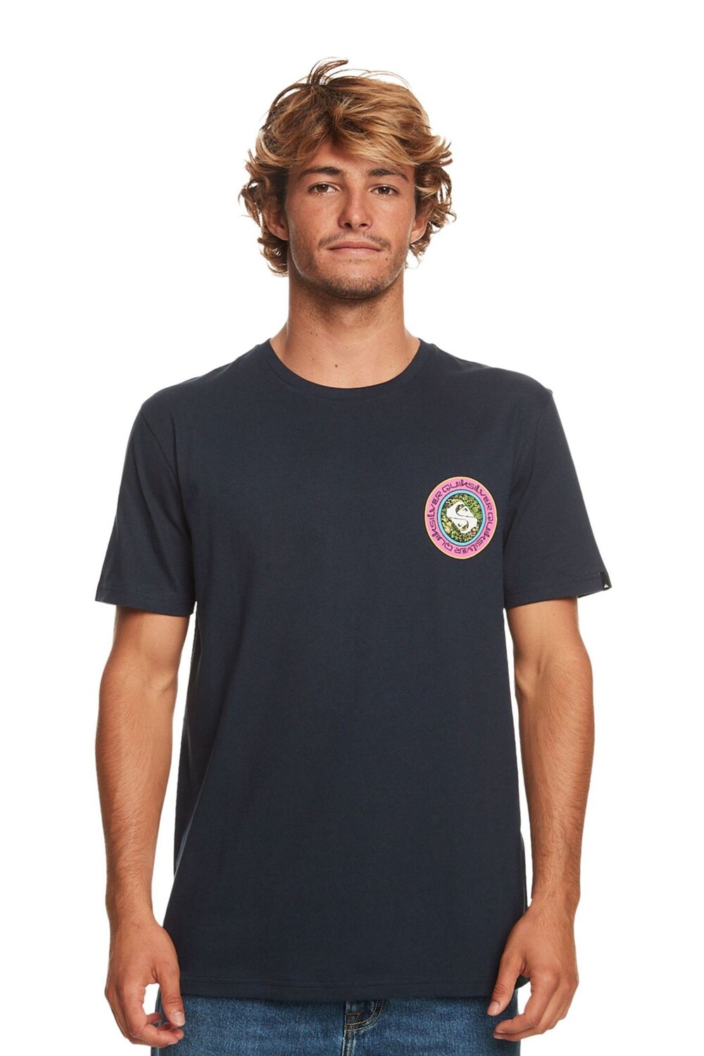 

Синяя футболка Quicksilver с принтом на спине Quiksilver, синий