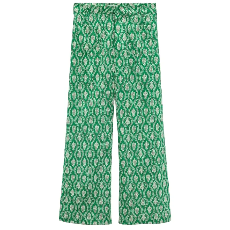 

Брюки хлопковые Zara Printed, зеленый