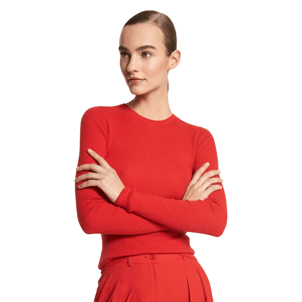 

Свитер Michael Kors Hutton Featherweight Cashmere, красный
