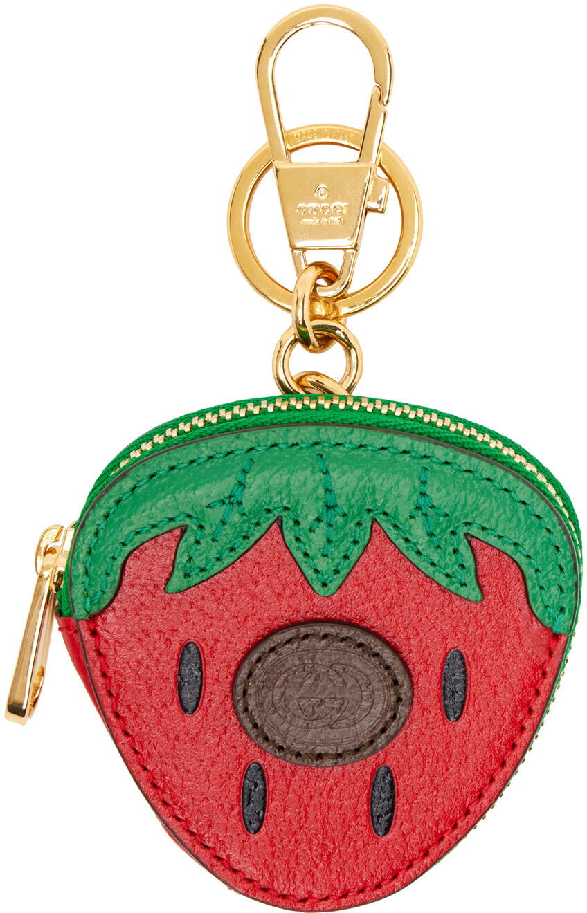 

Красно-зеленый мешочек для монет Fruttini Gucci