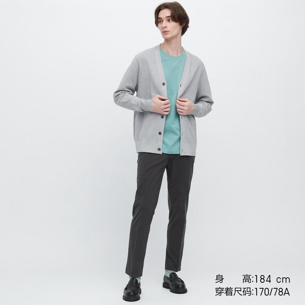 

Эластичные брюки Uniqlo, синий