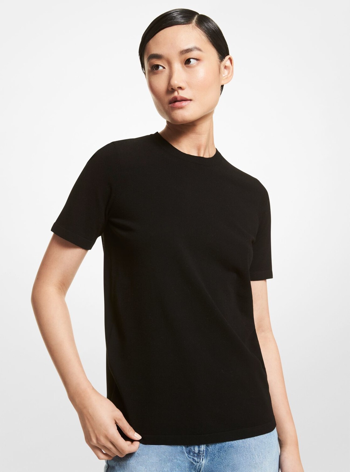 

Футболка Michael Michael Kors Stretch Viscose, черный