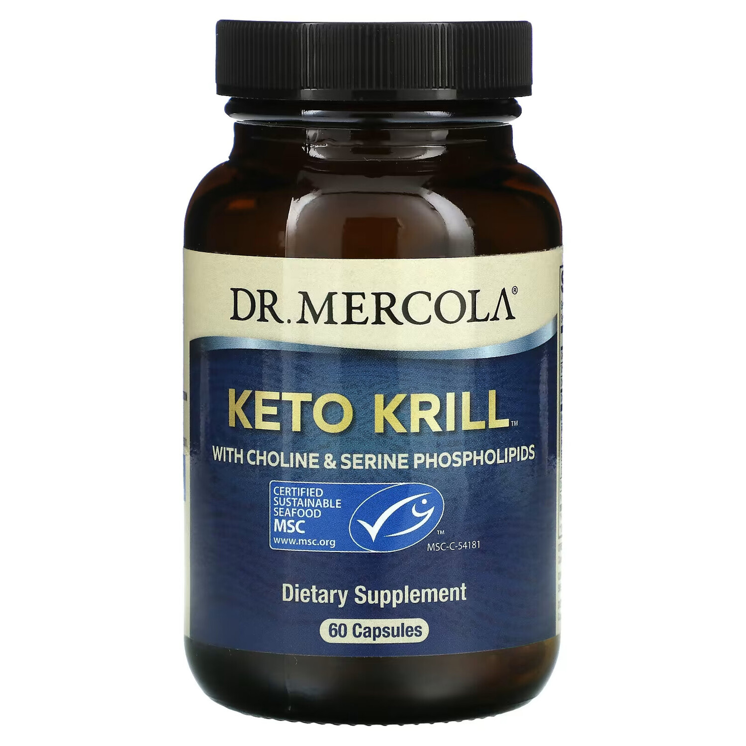 

Dr. Mercola, Keto Krill, криль с фосфолипидами холина и серина, 60 капсул