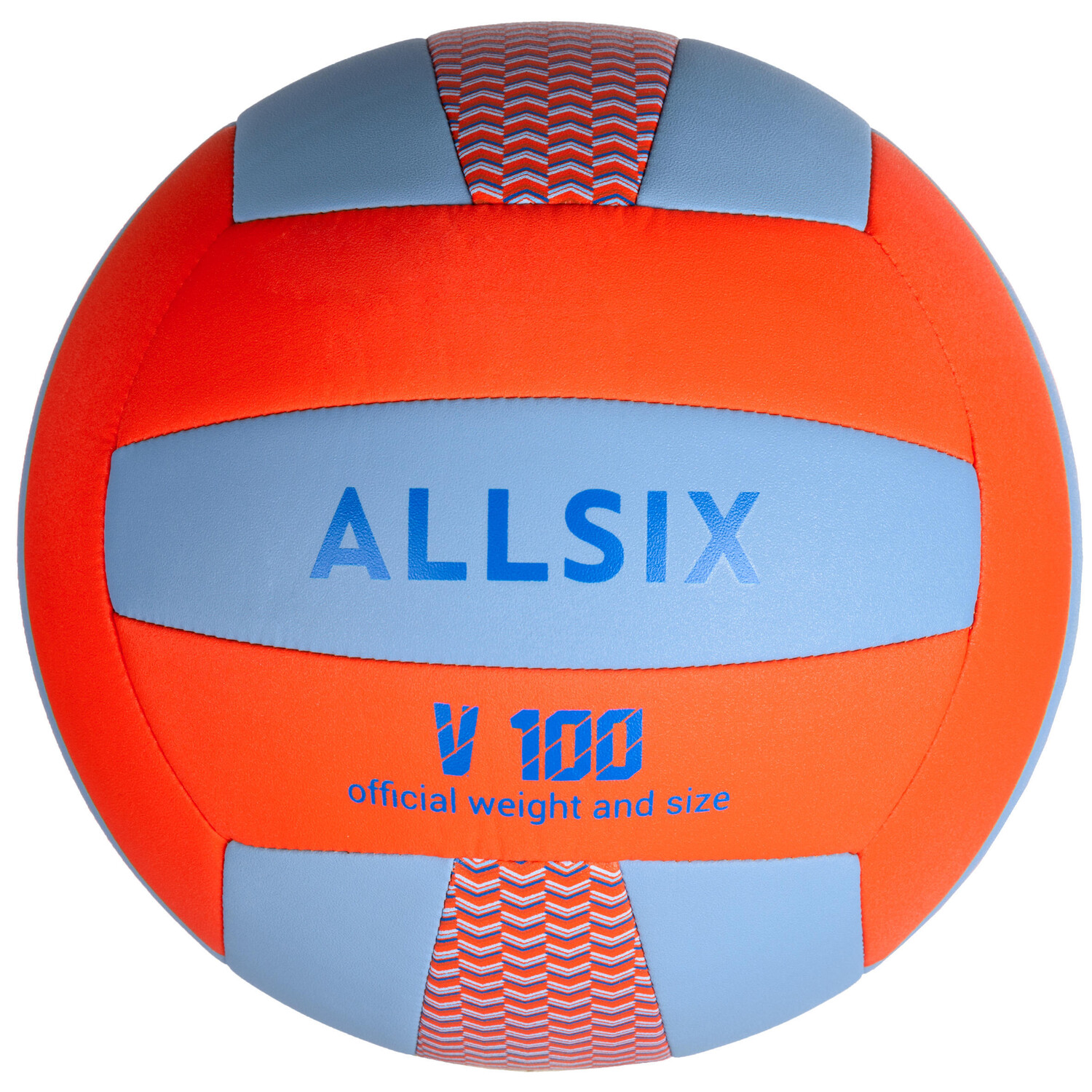 Мяч волейбольный V100 синий/оранжевый ALLSIX, апельсин – заказать с ...
