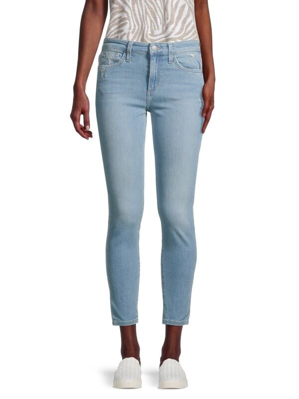 

Укороченные джинсы скинни Joe's Jeans со средней посадкой, голубой