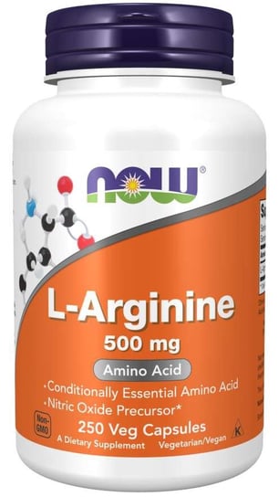 Now Foods, L-аргинин 500 мг - 250 капсул