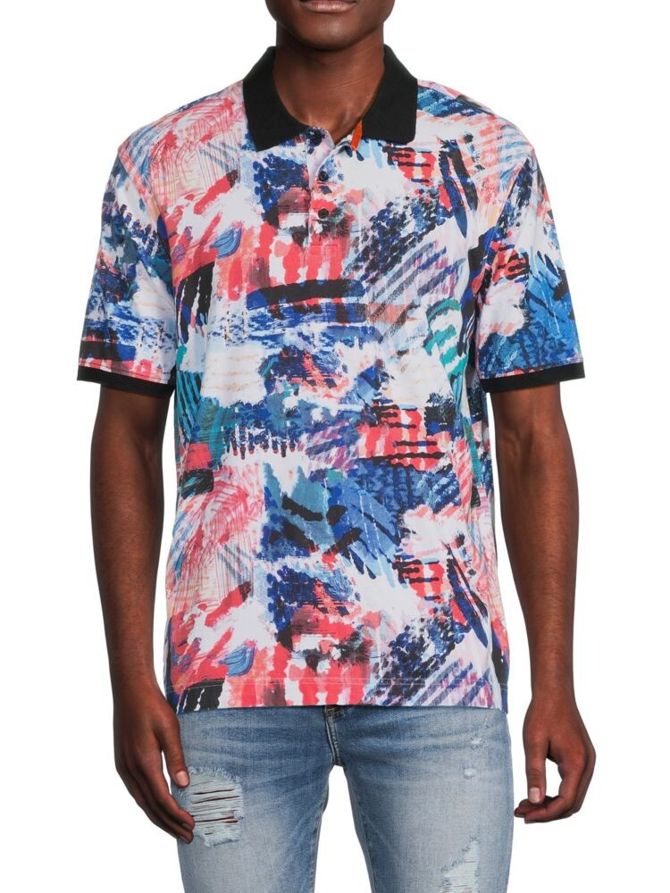

Поло контрастного цвета Classic Fit Colegrove Robert Graham, цвет Multi