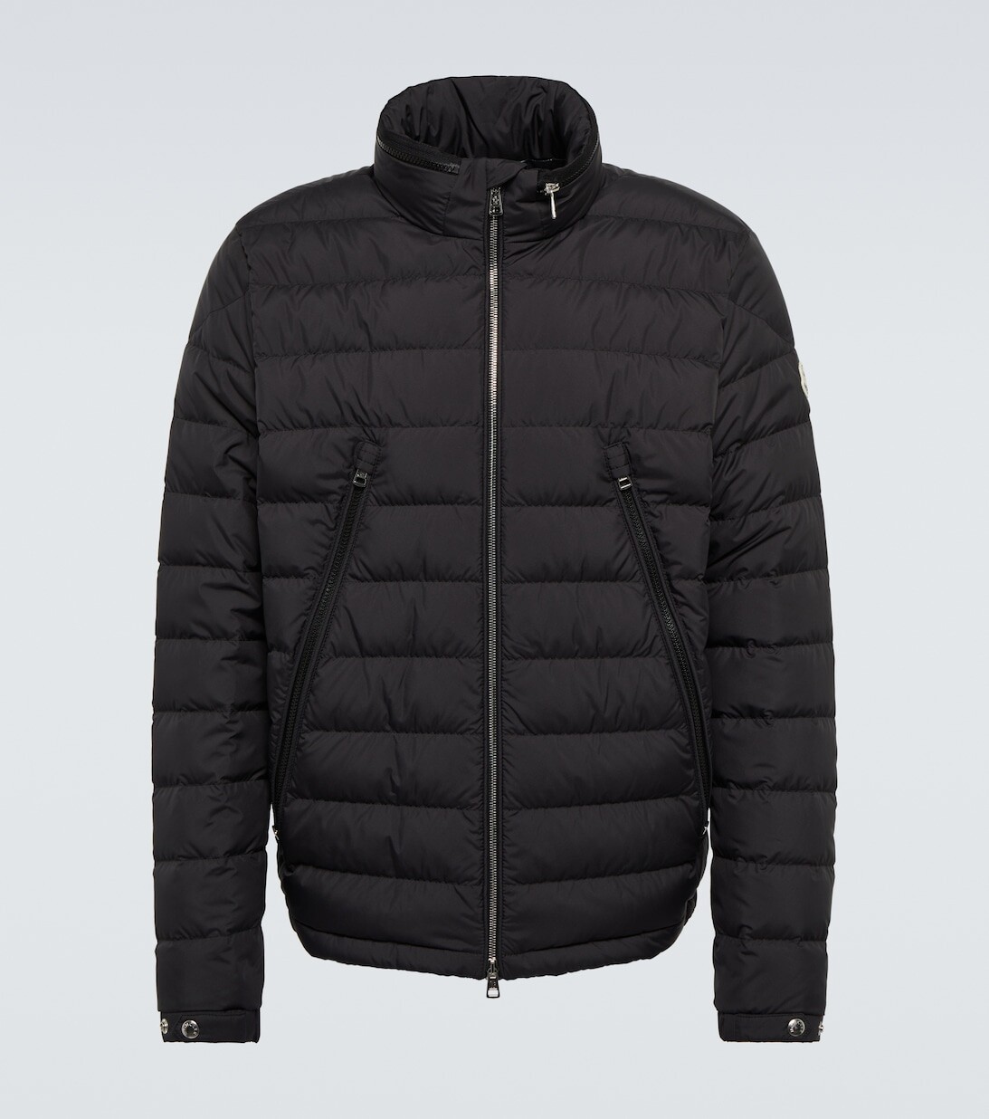 

Алфит стеганый пуховик Moncler, черный