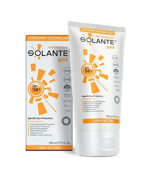 

Солнцезащитный крем Solante Gold Adult SPF 50+ 150 мл