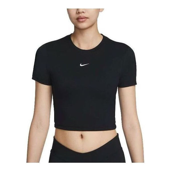 

Топ спортивная одежда основные укороченные топы Nike, черный